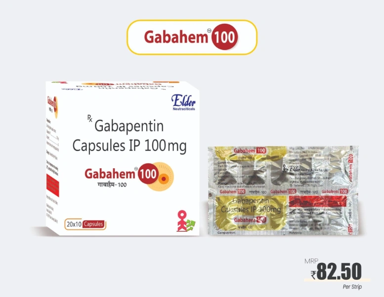 Gabahem 100 - Gabapentin Capsules IP 100mg