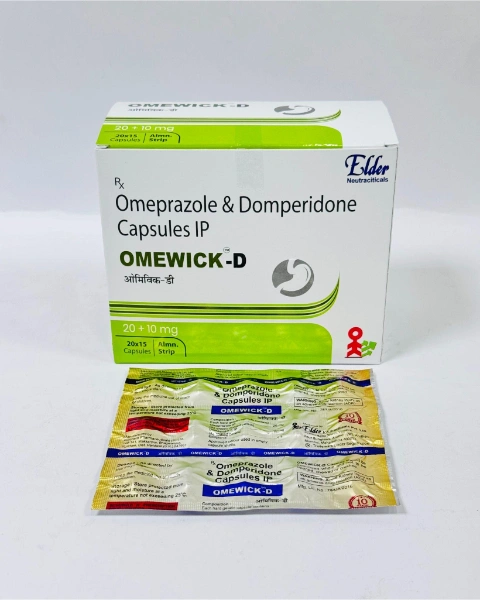 Omewick-D - Omeprazole & Domperidone Capsules IP (20+10mg)