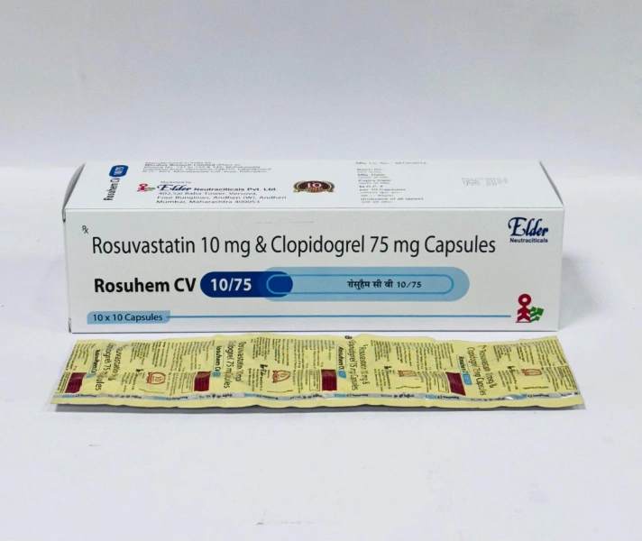 Rosuhem CV 10/75 - Rosuvastatin 10mg & Clopidogrel 75mg Capsules