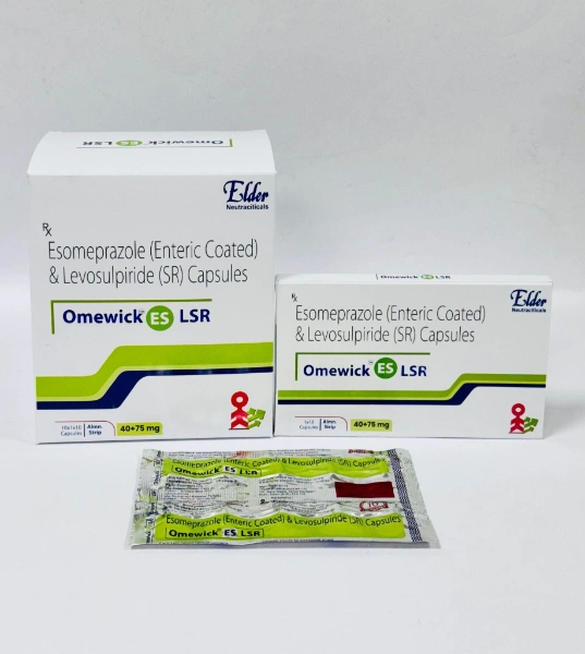 Omewick ES LSR - Esomeprazole (Enteric Coated) & Levosulpiride (SR) Capsules (40+75mg)